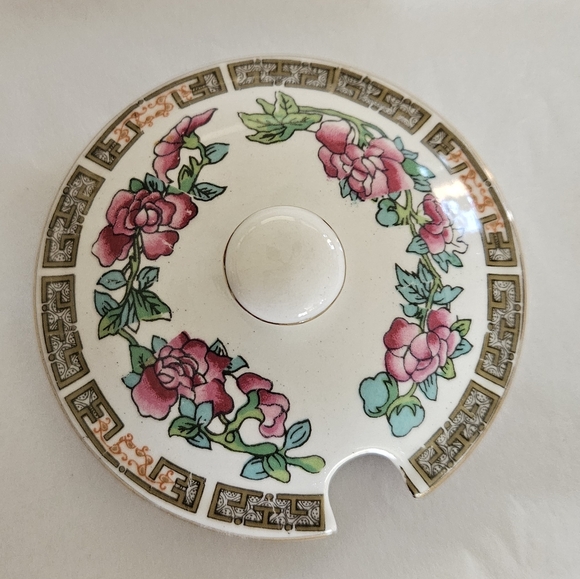 "India Tree" Vintage jam pot with lid by Maddock England. - Picture 9 of 12